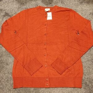 J.Crew Brick Red Cardigan